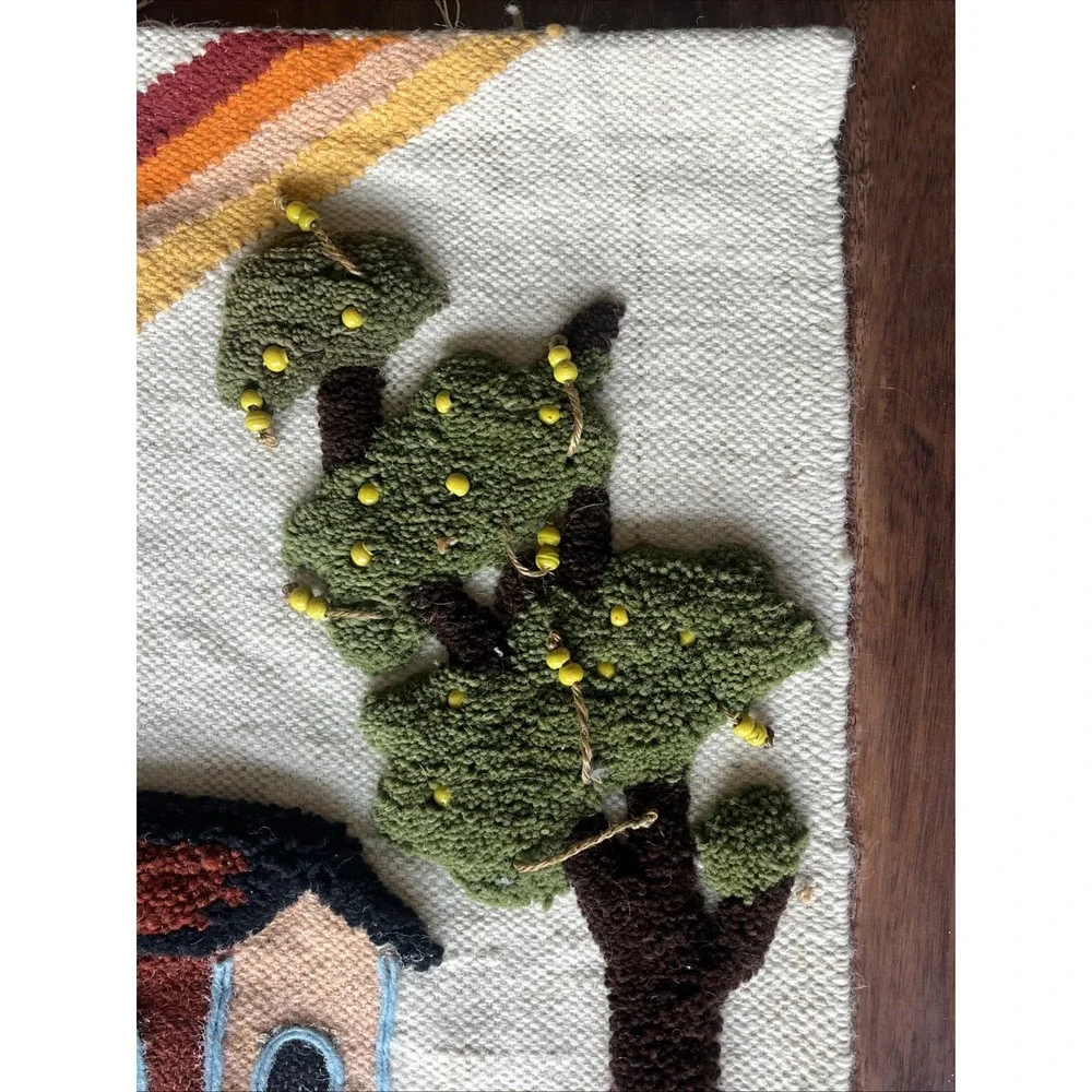 Handmade 3D Wool Tapestry Wall Hanging Rug 39